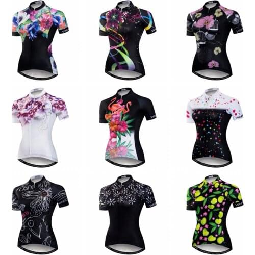 2019 Cycling jersey Women Bike jersey Short sleeve MTB Top Maillot Summer riding Top Road Mountain sports shirts Quick dry pink