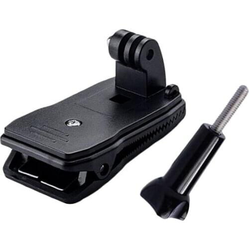 360 Degree Rotary Hat Belt Backpack Clip Clamp Mount For Gopro Hero9/8/7/6/5/ 4 Session/ Skiing Action Camera Accessories