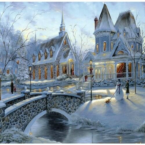 5d diy diamond painting landscape partial diamond picture painting rhinestones embroidery cross stitch