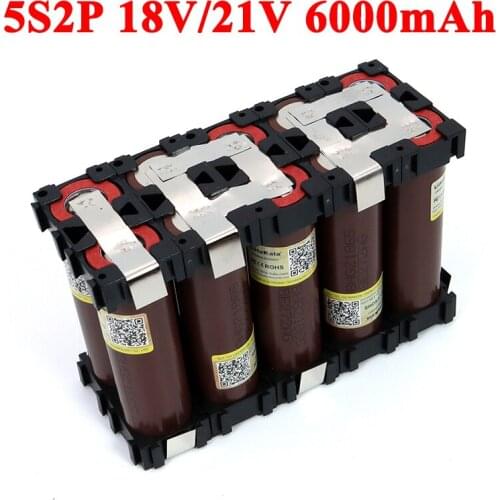 5S2P 18650 HG2 6000mAh High power 20 amps 21V 25.2V for Screwdriver batteries weld Bracket battery pack