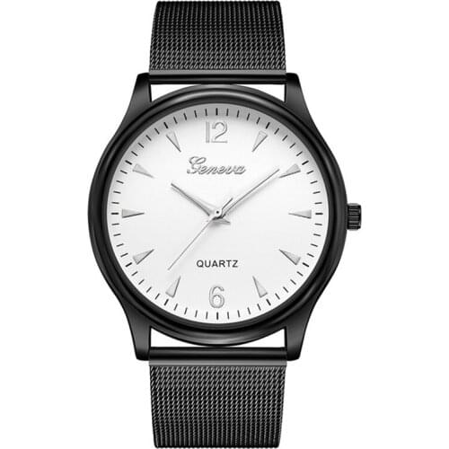 Hot Mesh Black Stainless Steel Casual Wrist man watches Quartz Watch Simple Fashion Style Men Modern Clock reloj hombre skmei