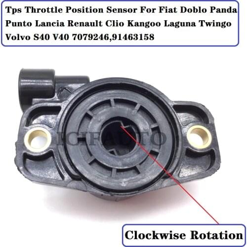91463158 Tps Throttle Position Sensor For Fiat Doblo Panda Punto Lancia Renault Clio Kangoo Laguna Twingo Volvo S40 V40 7079246
