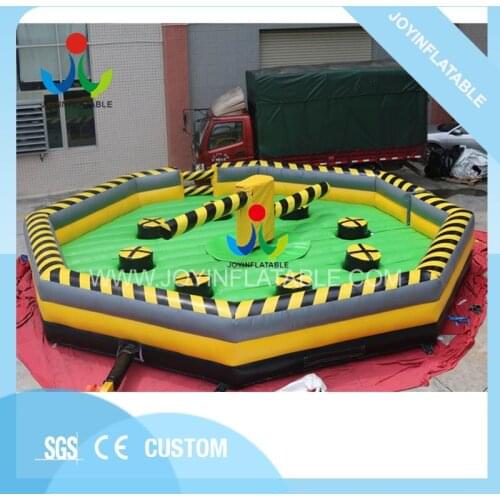 Dia 8M mechanical sport game inflatable rotary motion machine for 8 people