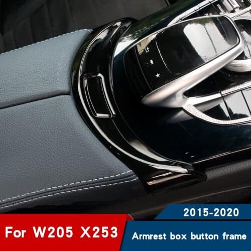 For Mercedes W205 carbon fiber glc x253 interior accessories glc coupe 2020 c63 c43 glc300 c200 c220 c250 c300 c-class 2019 2018