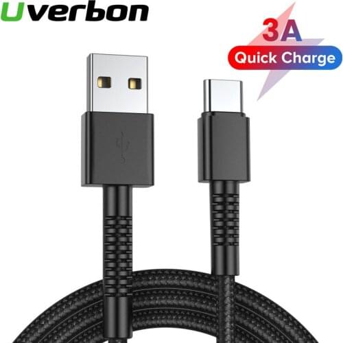 Type C Cable For Xiaomi Redmi Note 10 USB Type C 3A Fast Phone Charging Cord for Huawei P40 Pro Type C Charger Cable Micro USB