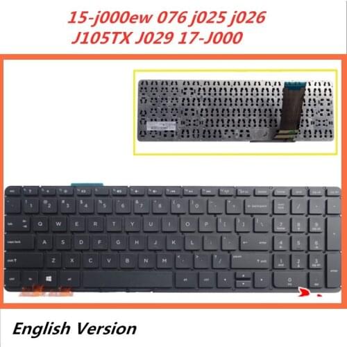 Laptop English Keyboard For HP ENVY 15-j000ew 076 j025 j026 J105TX J029 17-J000 Notebook Replacement layout Keyboard