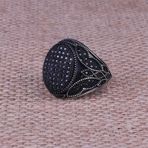 Micro Stone Inlaid 925 Sterling 925 K Silver Ring