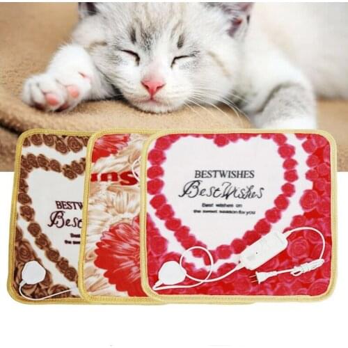 Hot Selling High Quality Villi Pet Dog Cat Electric Blanket Pad Heater Warmer Mat Bed Blankets Heating 45*45cm Pet Keep Warm