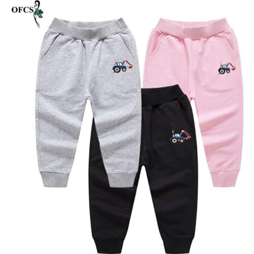 Best Childrens Pants Boy & Girl Spring Cotton Leisure Sports Trousers Regular Clothes Unisex Hot Jogging Enfant Students Pants