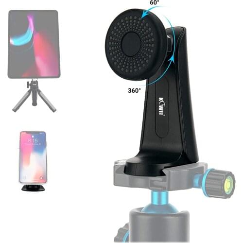 JJC Magnetic Desktop Phone Stand Holder for Cellphone Iphone Kindle Tablet Stand, with 1/4"-20 Screw and Arca Swiss Type Plate