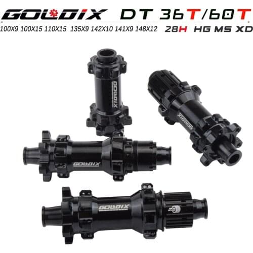 MTB 28 Hole Straightpull Hub DT Ratchet 36/60T hub 135/142/Boost 148mm Central Lock Bicycle Hub for HG SRAM XD Micro Spline Hubs