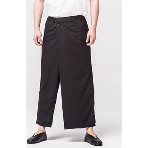NEW 27-44 2018 Mens clothing GD Hair Stylist fashion Catwalk street Individuality Retro Wide Leg pants plus size costumes