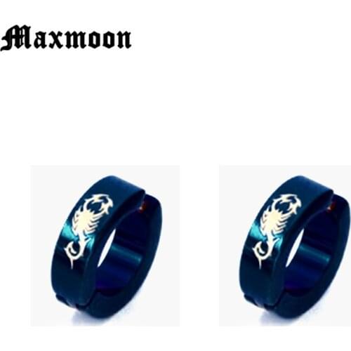 Maxmoon 2018 Punk Mens Strong Magnet Magnetic Ear StudS rock Earrings Fake Earrings present for Boyfriend Lover Jewelry