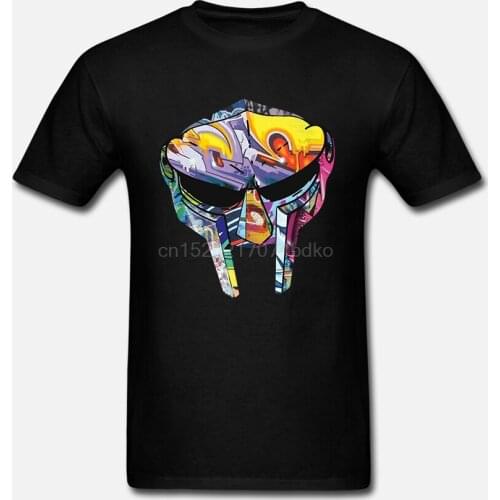New Popular MF Doom Mm Food Rap Hip Hop Album Mens Black T-Shirt S-3XL
