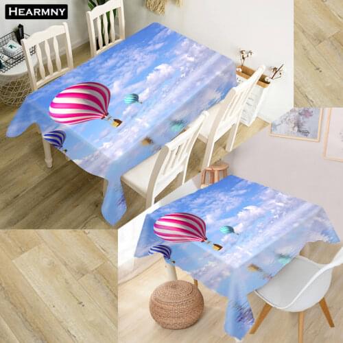 New Custom Balloon Tablecloth decoration Oxford waterproof anti-scalding oil-proof coffee table cover More size