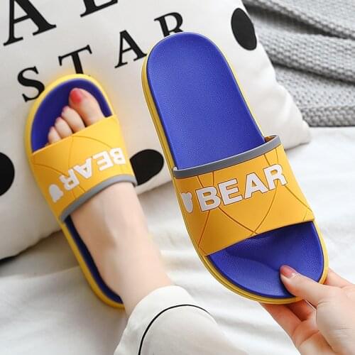 Women Thick Platform Slippers Summer Beach Soft Sole Slide Sandals Leisure Men Ladies Indoor Bathroom Anti-slip Shoes