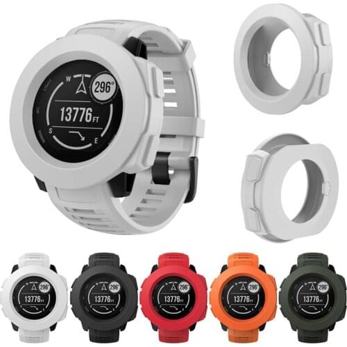 Smart Watch Silicone Case Cover Frame Protective Shell Guard for Garmin Instinct ND998