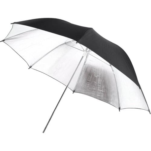 102 cm/40inch studio Photo Strobe Flash light reflector Black Silver soft umbrella