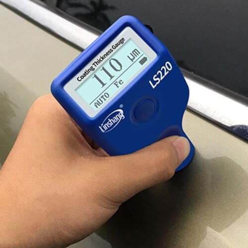 Paint Coating Thickness Tester 0-2000μm 0.1μm Fe NFe Probe Gauge LS220 for Auto Car Free shipping