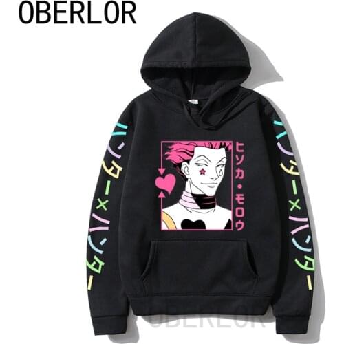 Anime Hunter X Hunter Hisoka Hoodies Sweatshirts Casual Loose Graphic Streetwear New Design Top Pullovers Fashion Unisex Clothes
