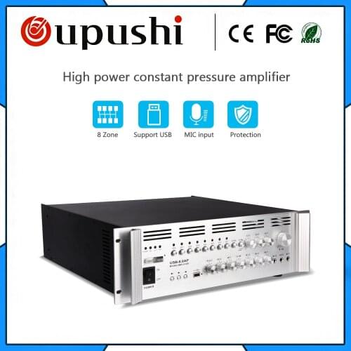 USB-8.0AP 8 zone 800W tuner amplifier to Wall - mounted speaker special amplifier oupushi