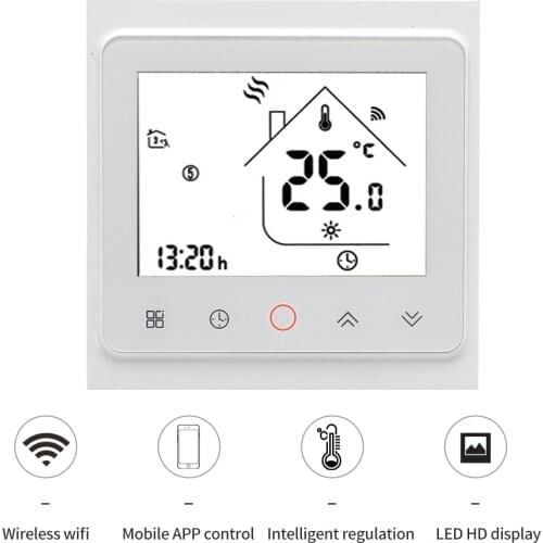 WiFi APP Control Circulation Programmable Thermostat for Underfloor Heating System with Amazon Echo,Google Home etc MKBHT-002