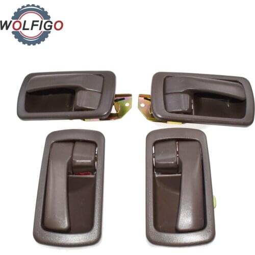 WOLFIGO Brown Front Rear Left Right Inside Interior Door Handle 69206-32070 6920532070 69277-32060 for Toyota Camry 1992-1996