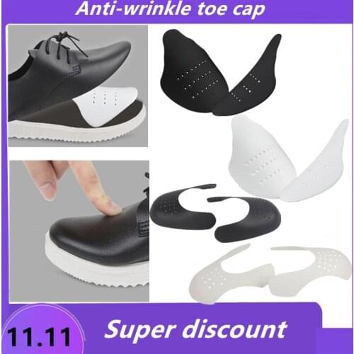2Colors Sneakers Anti Crease Protector Bending Crack Toe Caps Stretcher Expander Shaper Anti Fold Shoe Case Protection EVA