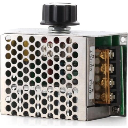 1Pcs Electrical Voltage Regulators 220V 4000W High Power SCR Speed Controller Electronic Voltage Regulator Governor Thermostat