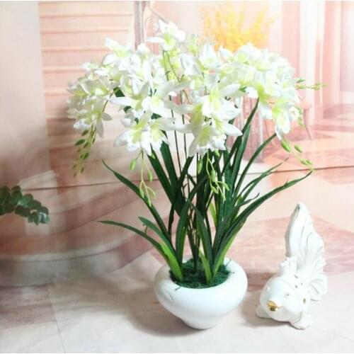 2pcs Artificial Malus spectabilis Flower Branch For Plant Wall Background Wedding Home Hotal Office Bar Decorative