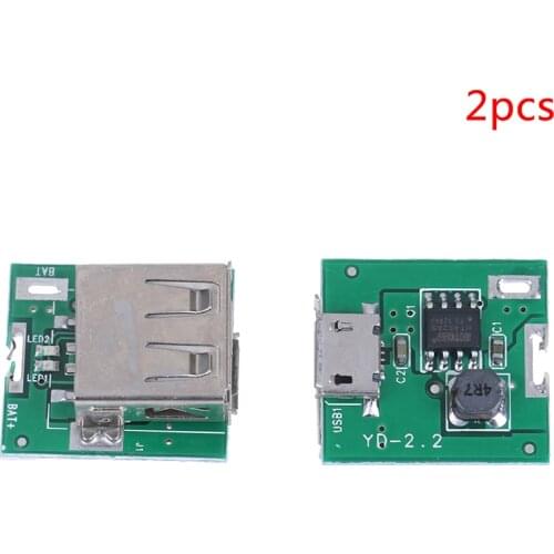 2Pcs Micro USB 5V Li-ion 18650 Battery Charger Module Board DIY Power Bank PCB Board Module