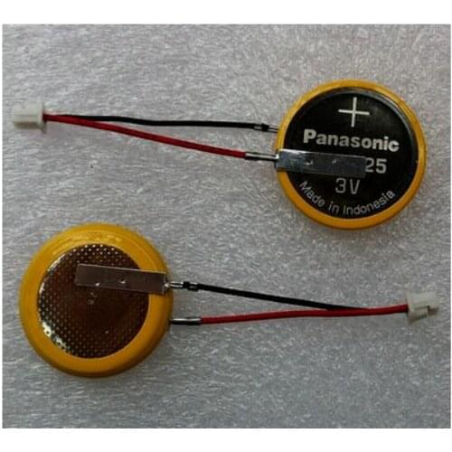 5pcs/lot Original New Battery AFPG804 CR2025 3V PLC Button batteries lithium battery with plug