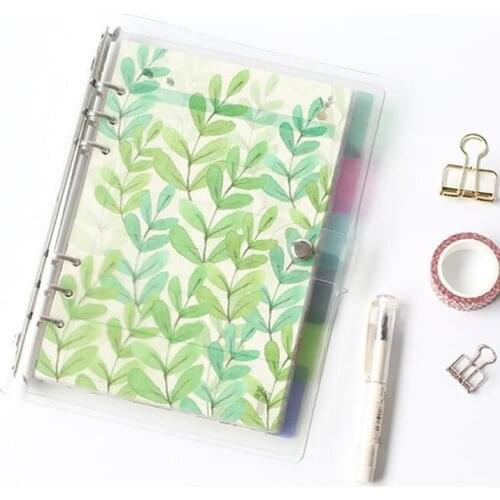 A5/A6 6 Holes Colored index Page Spiral Book Loose Leaf Notebook Category Page Office Planner Accessories