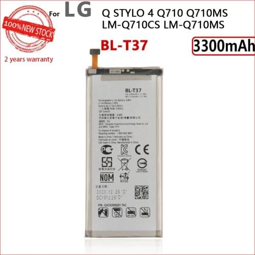 100% Original 3300mAh BL-T37 For LG V40 ThinQ Q710 Q8 2018 Version Q815L Phone High quality Battery With Tracking number