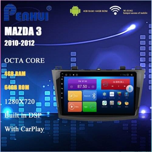 Car DVD For Mazda 3 (2010-2012) Car Radio Multimedia Video Player Navigation GPS Android 10.0 double din