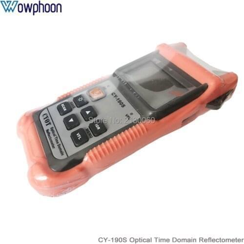 Free Shipping CY-190S SM 60KM 1310nm+1mW VFL Fiber Find Fault Tester, Handheld OTDR Optical Time Domain Reflectometer