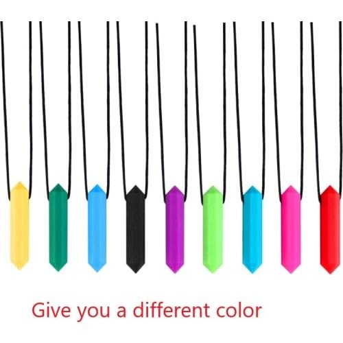 Anti-Autistic Baby Silicone Teether Teeth Oral Trainer Necklace Octagonal Teether Toy