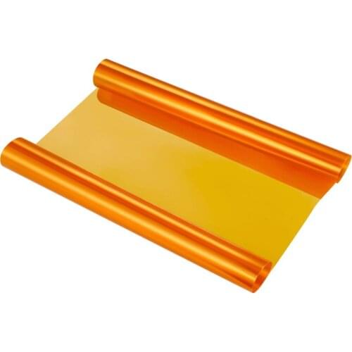 Auto Car Sticker Smoke Fog Light HeadLight Taillight Tint Vinyl Film Sheet Car Decoration Decals (Orange)
