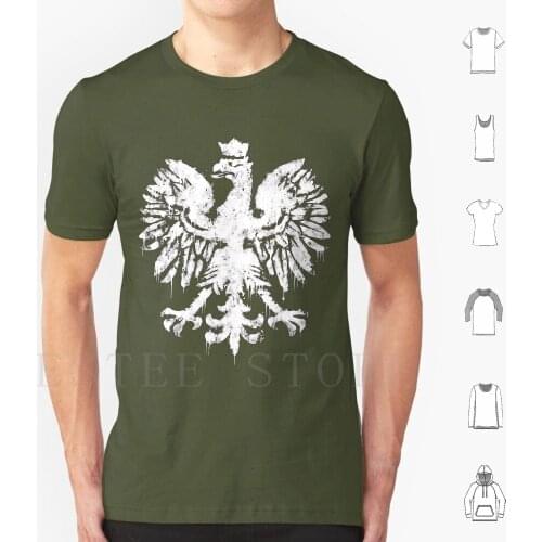 Polish Eagle Graffiti T Shirt Print Cotton Polish Poland Eagle Flag Polska Polski