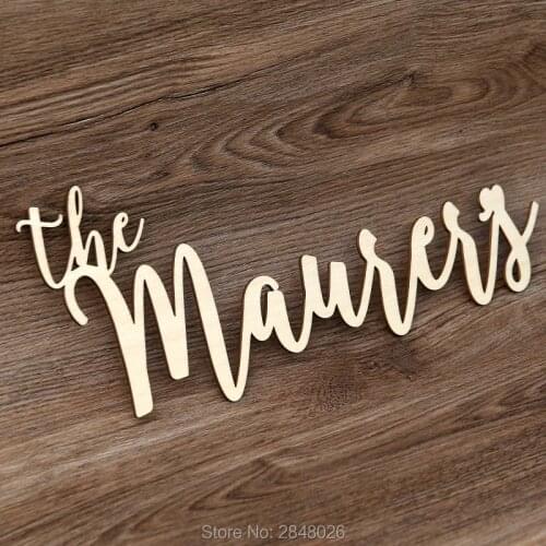 Custom Wooden laser cut Family Name Sign door wall plaque,Living Room sign,family decoration,name sign decor