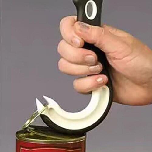 Ring Hook Pulling Jar Can Opener Non-slip Manual Bar Lid Opening Kitchen Tool Multifuctional Bottle Opener Hanging Hole