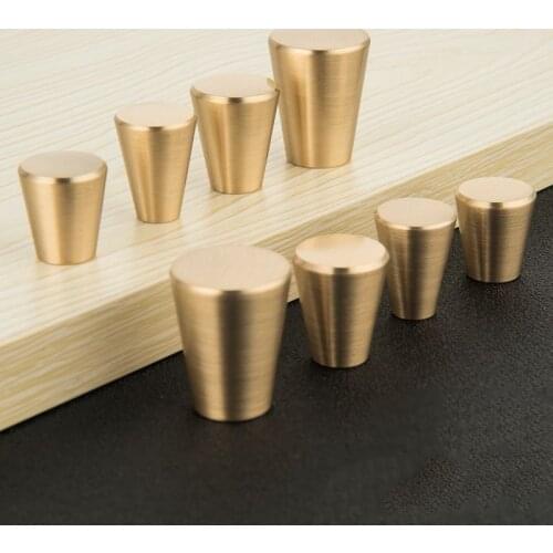 Round Brass Dresser Knob Drawer Cabinet Door Handle Kitchen Hardware Pull