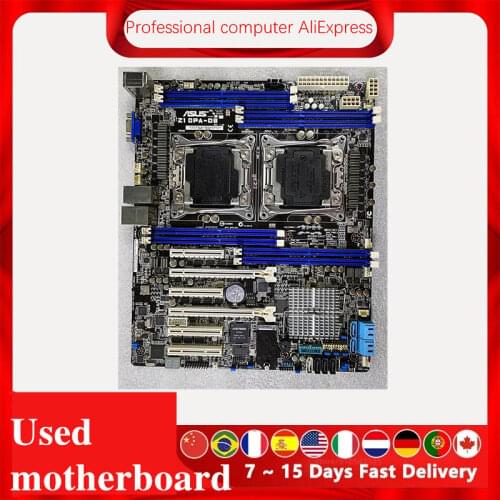 For ASUS Z10PA-D8 Used original For Intel C612 Server motherboard Socket LGA 2011 V3 V4 DDR4 X99 X99M Motherboard