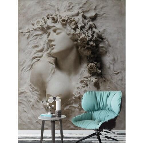 Custom Photo Wallpaper Large Wall paper Sticker 3D Relief Beauty Wall Background Wall Painting papel de parede