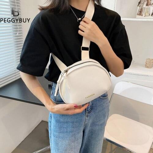 2021 Hot Vintage Small Purse Ladies Handbags Retro Women Solid Color PU Leather Saddle Handbags Crossbody Shoulder Bags