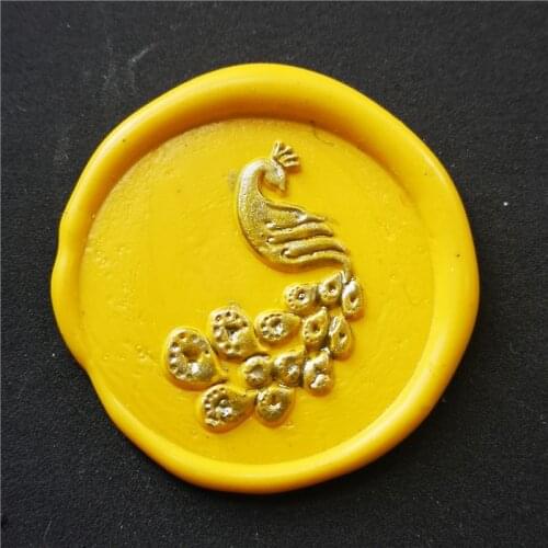 Sello for peacock wax seal stamp head of Retro Wood Stamp Sealing Wax Seal Stamp Wedding Decorative sealing Stamp wax seals