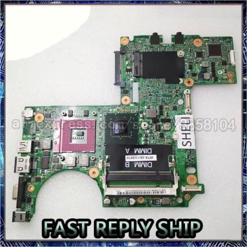 SHELI For Dell M1318 1318 Laptop Motherboard 48.4C305.041 CN-0W566D 0W566D CN-0U942D 0U942D GM965 notebook pc mainboard test ok