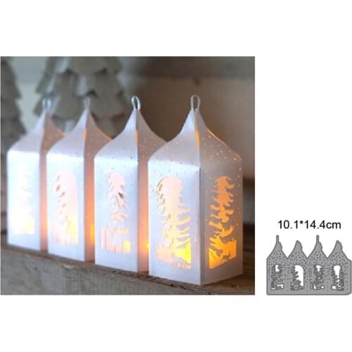 2021 New Christmas Box Decoration Embossing Template Making Metal Cutting Dies Scrapbook Stencils Diy Greeting Card Handmade