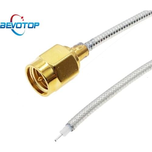 SMA Male Plug Solder to open For Semi-Rigid RG405 SMA Pigtail Cable RF Coaxial Connector Plug 086 50ohm