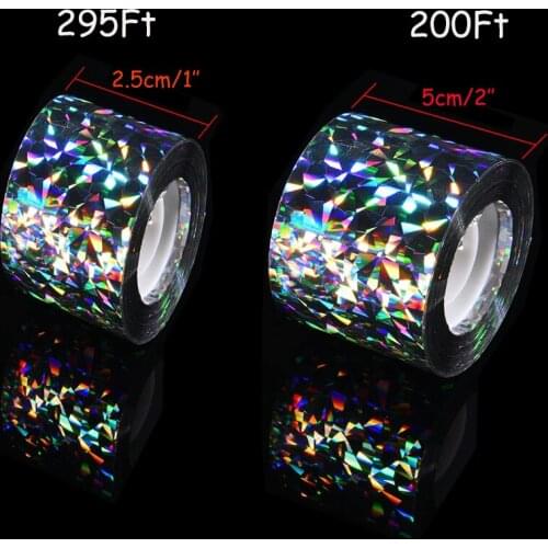2.5cm/5cm Garden Bird Repellent Tape Reflective Double-Sided Garden Bird Scare Pest Control Supplies Scarer Repeller Flash Tape